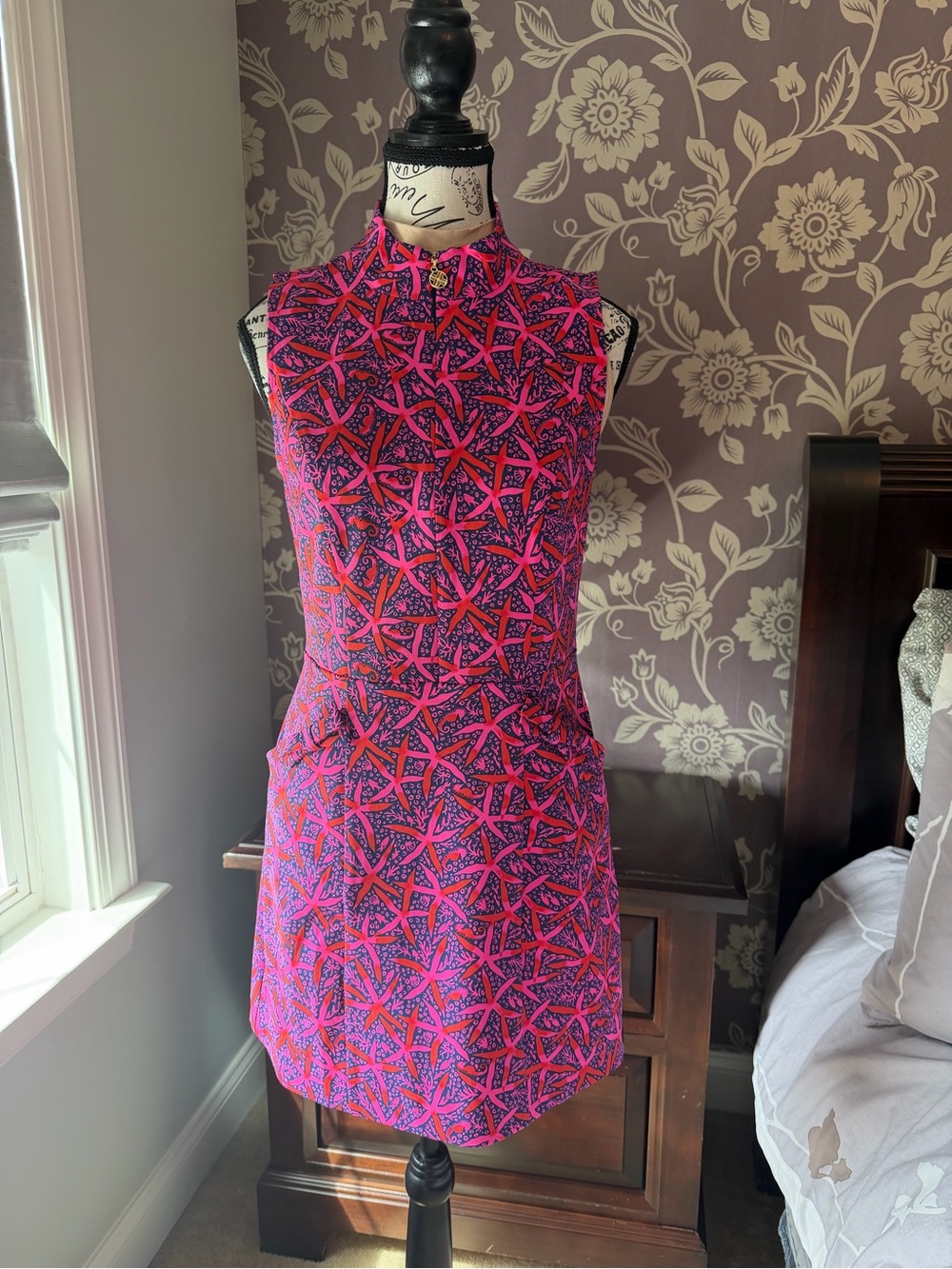 Lilly Pulitzer UPF 50+ Luxletic Catarina Pink/Purple Golf Dress - Size 2
